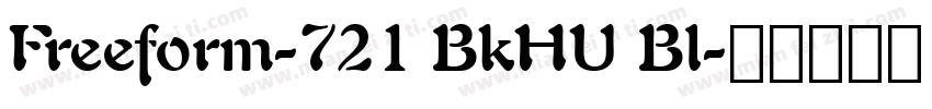 Freeform-721 BkHU Bl字体转换